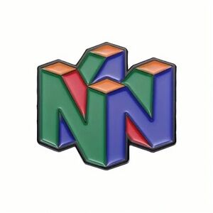 Nintendo 64 logo enamel pin Video Games Mario